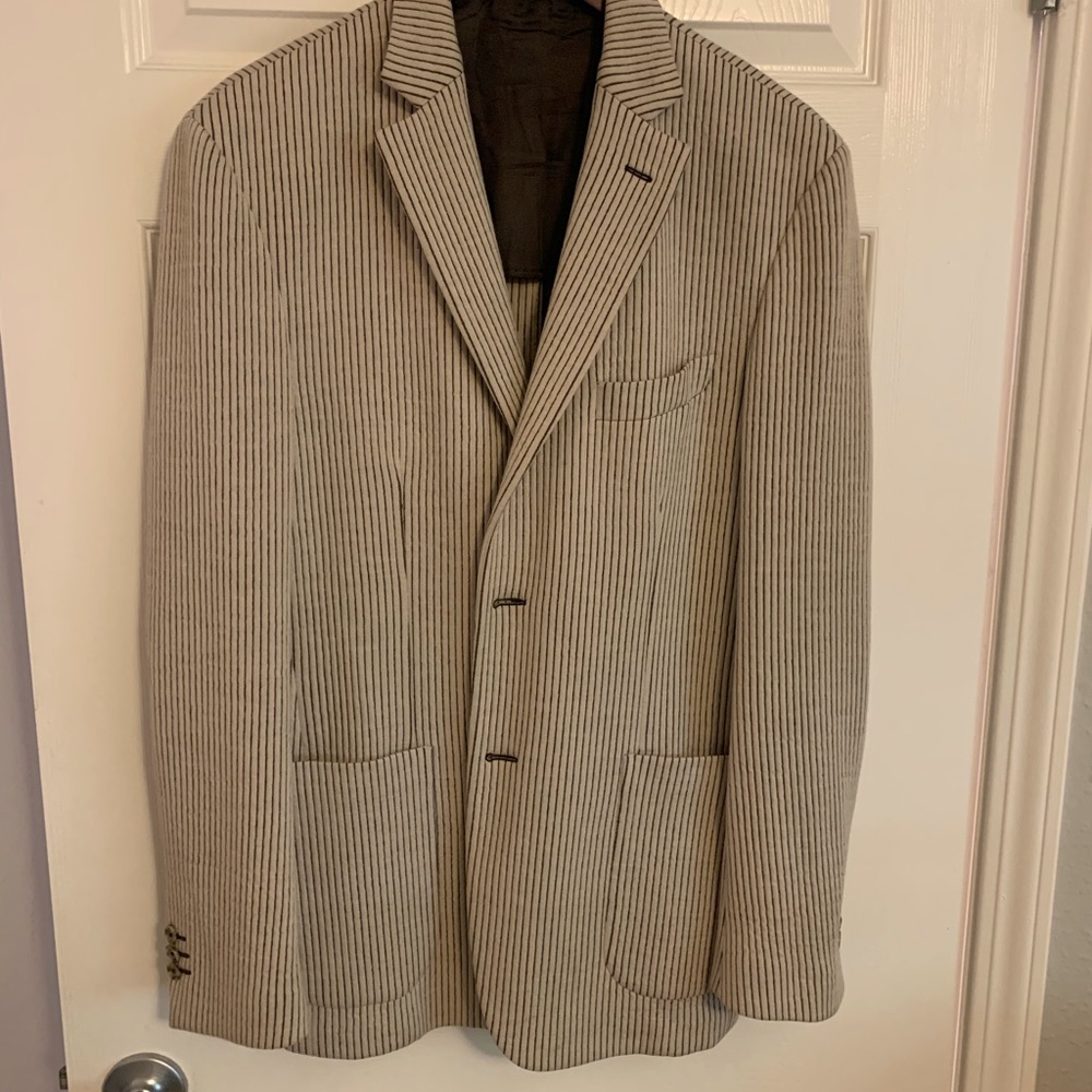 Sarrtori Custom Pinstripe Blazer 42R